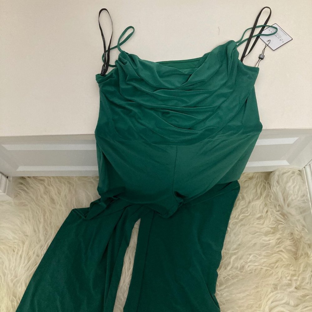 LAUNDRY BY SHELLI SEGAL Cowl Neck Jumpsuit - Picture 8 of 12